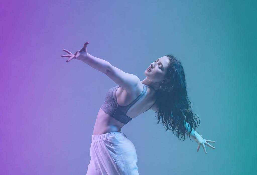 Musical theatre dancer in studio